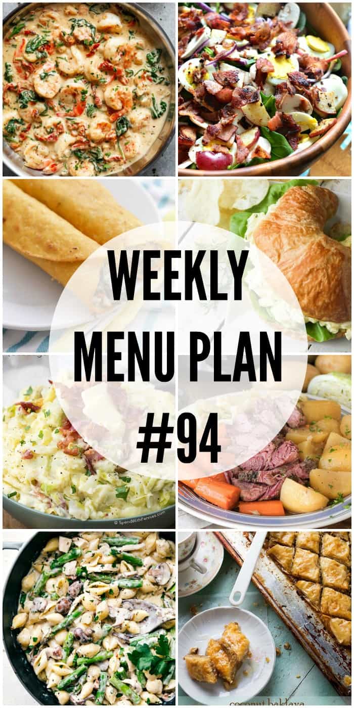 Don't know what to make for dinner? Don't worry! This week's menu plan recipes have you covered!