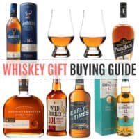 square collage of whiskey gift ideas with article name