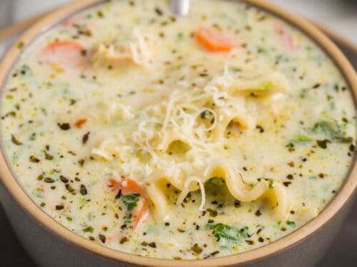 White Chicken Lasagna Soup - Super Healthy Kids