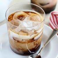 You will love sipping on this smooth and creamy White Russian cocktail. It's an easy to make coffee-flavored cocktail with a fun twist!