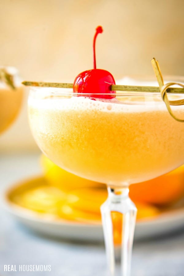 close up of a whiskey sour cocktail