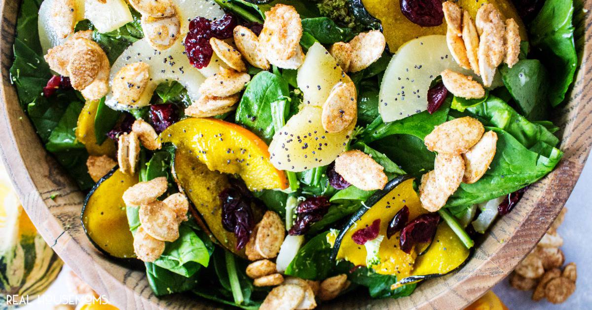 Winter Spinach Salad ⋆ Real Housemoms