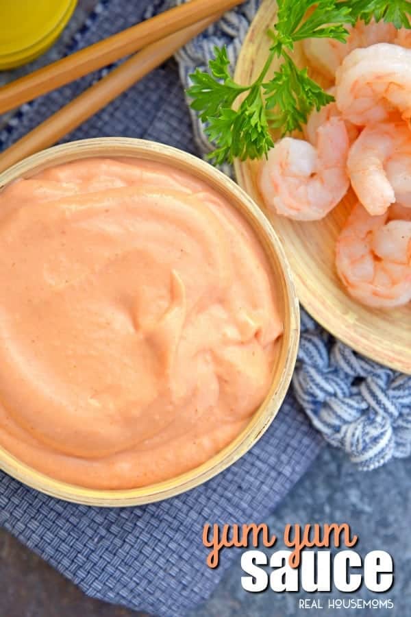 Yum Yum Sauce is everyone's favorite Japanese Steakhouse Sauce! Mix with fried rice or dip your seafood, vegetables or steak in this delicious sauce!