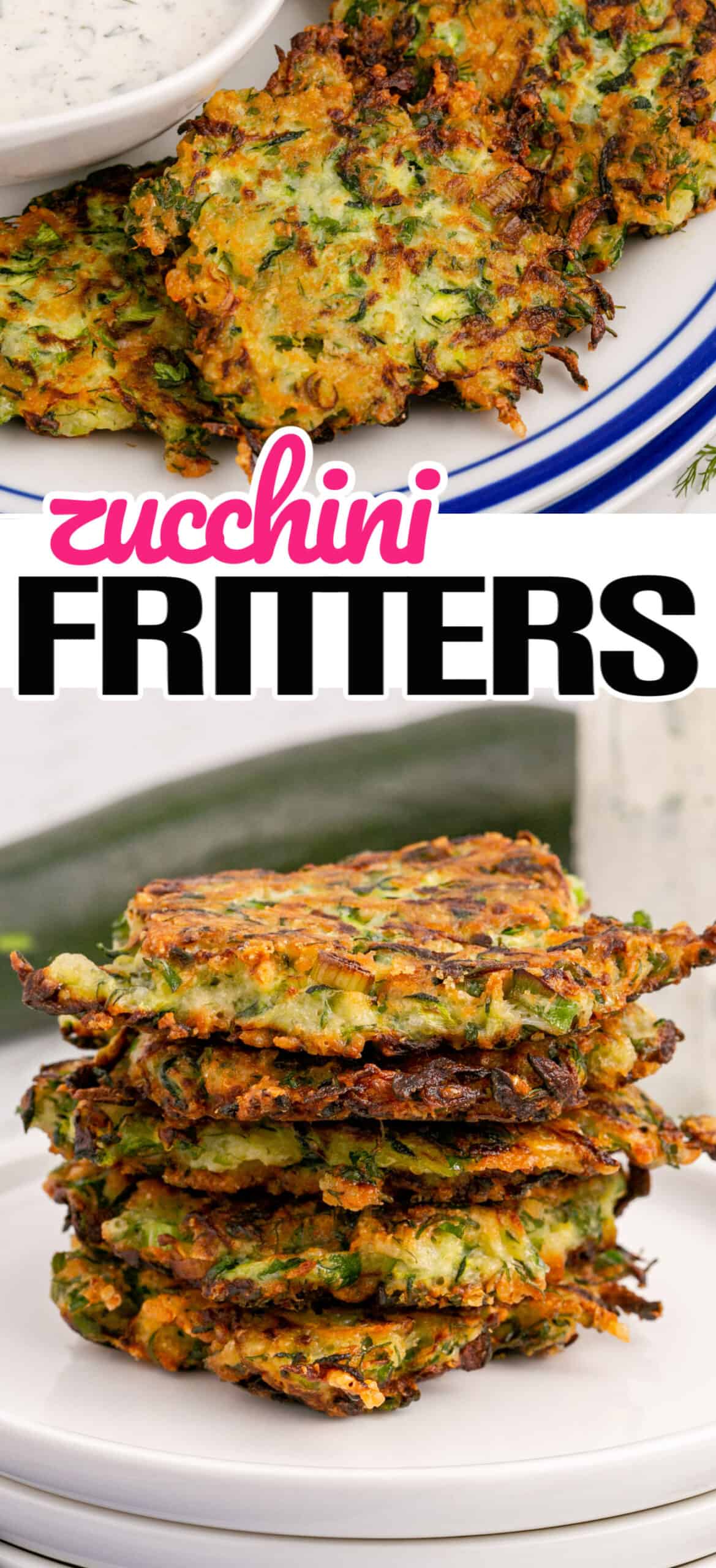 Zucchini Fritters with Greek Yogurt Ranch ⋆ Real Housemoms