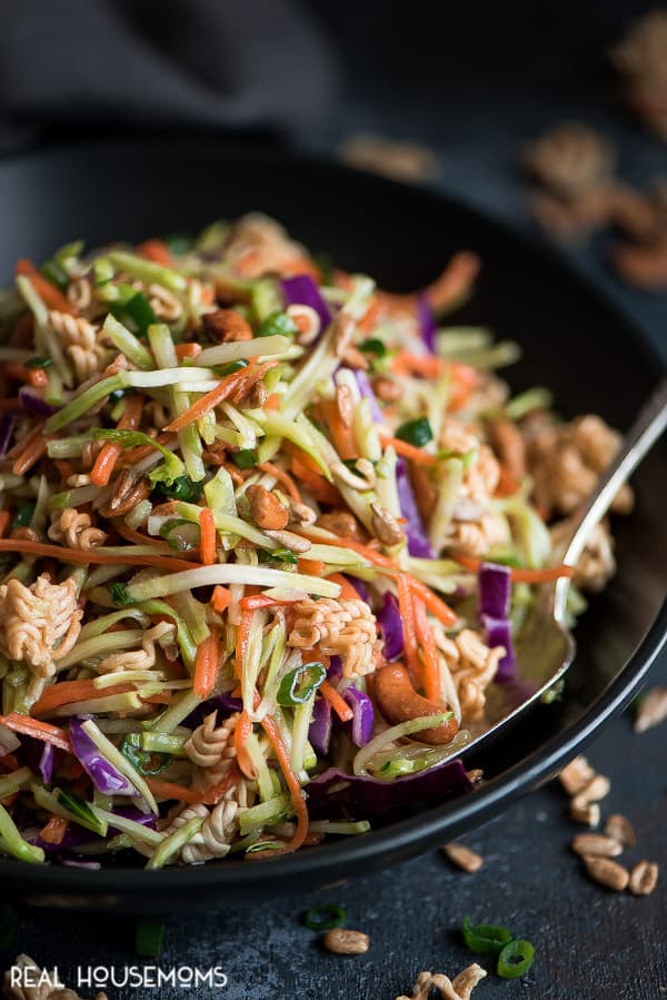 Asian Ramen Broccoli Slaw Real Housemoms