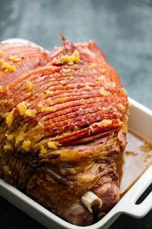 Pineapple Glazed Ham - Easy Holiday Ham Recipe