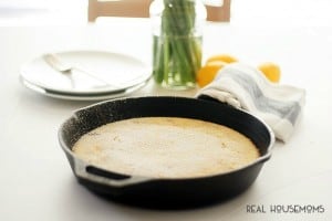 Lemon Blueberry Skillet Pancake ⋆ Real Housemoms