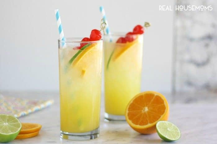 Crisp citrus flavors and a hint of almond make this CITRUS ALMOND PARTY PUNCH a refreshing hit at your next backyard barbecue!