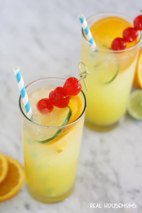 Crisp citrus flavors and a hint of almond make this CITRUS ALMOND PARTY PUNCH a refreshing hit at your next backyard barbecue!