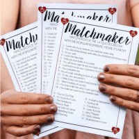 This Free Printable Matchmaker Valentine's Day Game is a fun way to entertain guests at a Valentine's Day party or even just challenge your own significant other! Test your movie quote knowledge by trying to match 14 popular love quotes to their matching romantic movies.