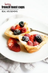 Baked in the oven, these BERRY FRENCH TOAST CUPS make brunch entertaining a breeze!