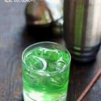 The GREEN GOBLIN COCKTAIL is a little fruity, a little tangy, and not at all scary!
