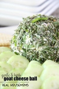 This GARLIC & HERB GOAT CHEESE BALL comes together in less than 10 minutes plus it's delicious and will impress your guests!