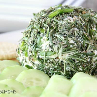 This GARLIC & HERB GOAT CHEESE BALL comes together in less than 10 minutes plus it's delicious and will impress your guests!