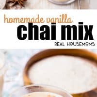 This Homemade Vanilla Chai Mix is an easy way to enjoy your favorite latte right at home! Just add steamed or hot milk!