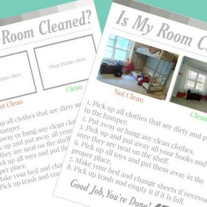 If you're wondering HOW TO GET KIDS TO CLEAN THEIR ROOM the proper way, download this visual checklist to help your children learn to get it right the first time!