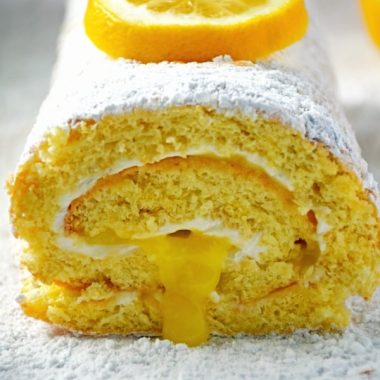 Life giving you lemons?! Celebrate with a bright, tangy lemon dessert! Sweet, tart, and delicious, my LEMON CAKE ROLL is the perfect way to end a spring or summer meal!