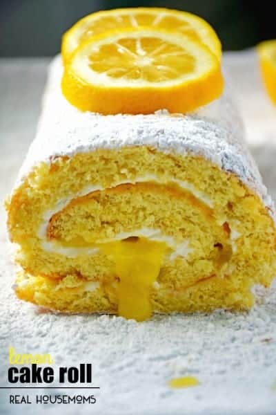 Lemon Cake Roll Recipe ⋆ Real Housemoms