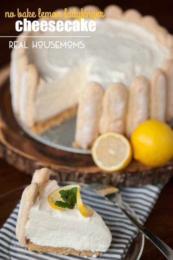 Perfect for a any celebration, this perfectly sweet NO BAKE LEMON LADYFINGER CHEESECAKE is a wonderful citrus dessert that everyone will love!