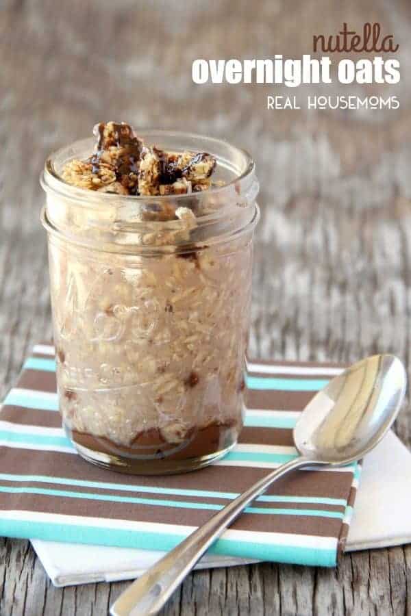 Whether you like your overnight oats hot or right out of the fridge, these NUTELLA OVERNIGHT OATS will get your day off to a great start!