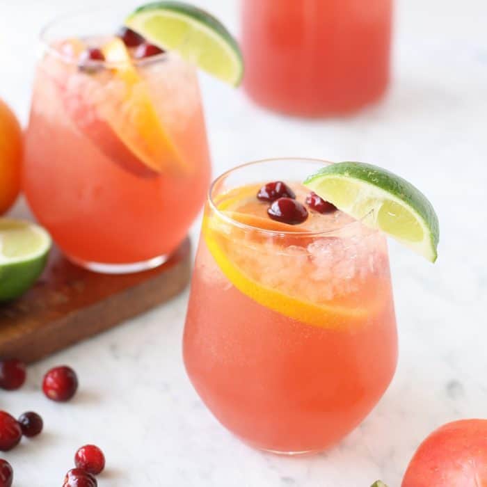 If you are going to be entertaining this holiday season, make sure to mix up a batch of this Orange Cranberry Holiday Party Punch!