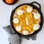 If you prefer a sweet breakfast to a savory one, then this PEACHES & CREAM DUTCHBABY is right up your alley. Or perhaps you prefer to eat your sweets after supper? Luckily for you, this dish doubles as a dessert!