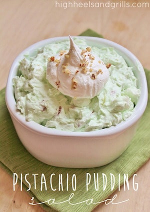 Pistachio Pudding Salad - High Heels and Grills