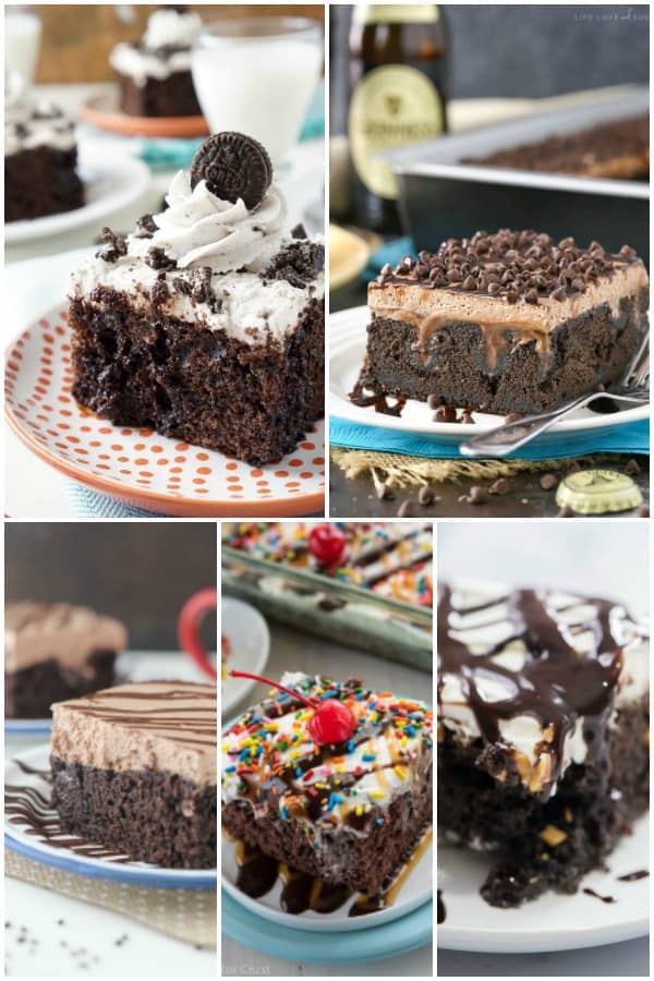 These 25 POKE CAKES will make your head spin and your jaw drop! There's a flavor for everyone, so grab a fork and dig in!