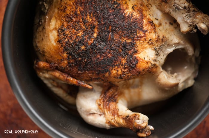 The only way to cook an entire moist and tasty chicken in under thirty minutes while locking in the most flavor is by making a PRESSURE COOKER WHOLE CHICKEN!