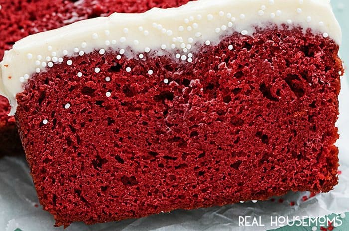This is the best moist and flavorful RED VELVET POUND CAKE, and it has the most amazing cream cheese frosting that will melt in your mouth!