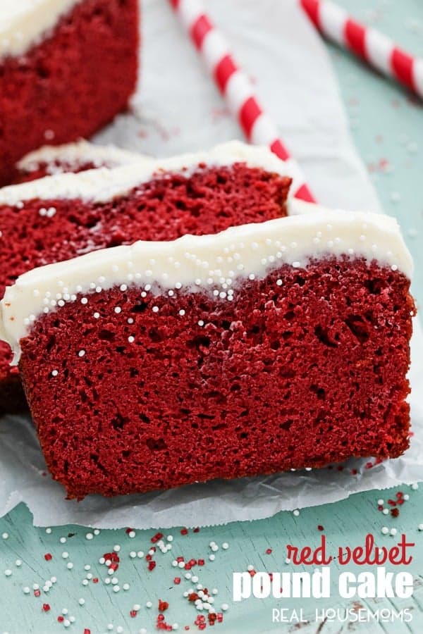 This is the best moist and flavorful RED VELVET POUND CAKE, and it has the most amazing cream cheese frosting that will melt in your mouth!