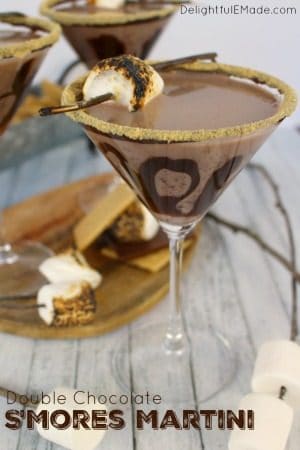 Double Chocolate S'mores Martini at Delightful E Made