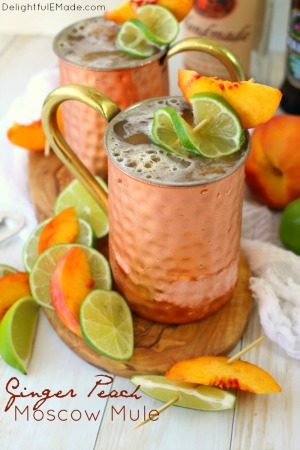 Ginger Peach Moscow Mule by Delightful E Made
