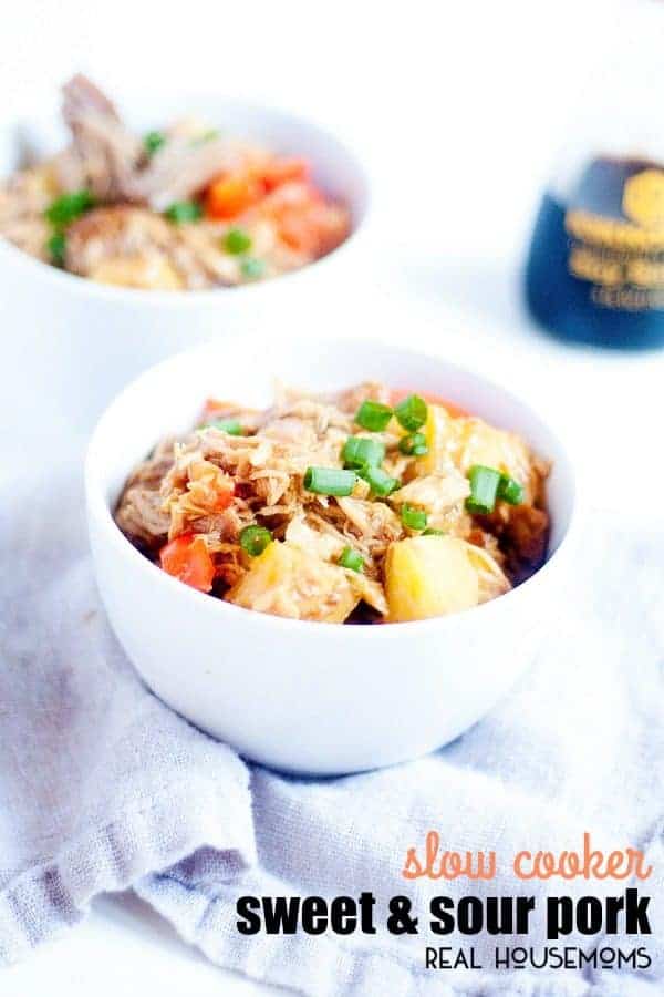 Slow cookers are not just for the fall and winter. This SLOW COOKER SWEET AND SOUR PORK is an easy and delicious dinner any tine of the year!
