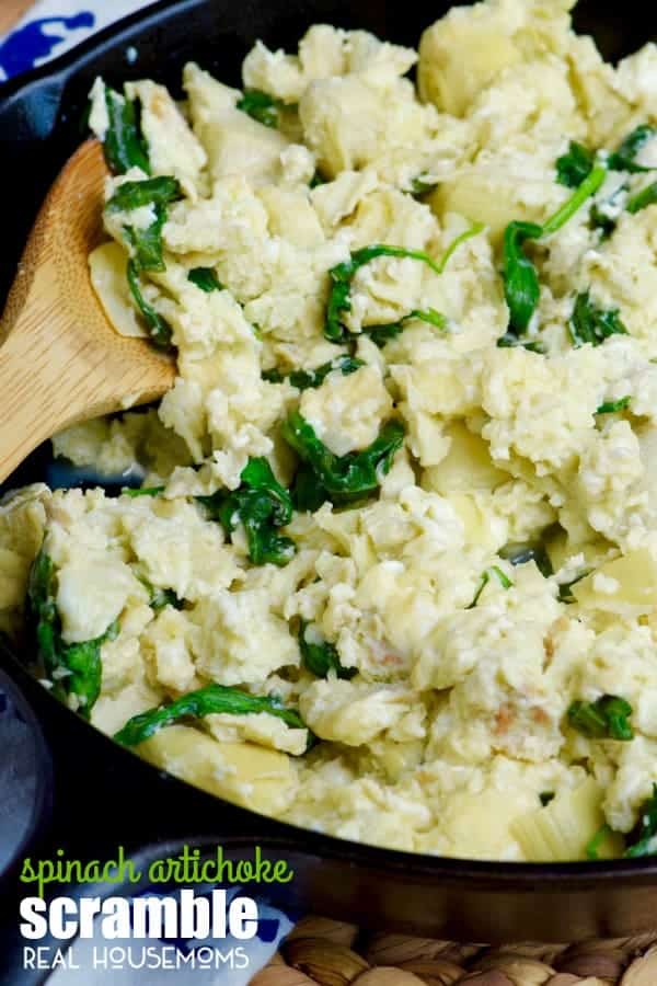 Spinach Artichoke Scramble