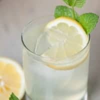 Sit back, relax, and beat the heat by enjoying a refreshing SUMMER VODKA FIZZ made with mint simple syrup, lemon, club soda, and vodka!