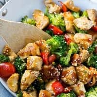 This teriyaki chicken and vegetables is an easy and healthy meal that's perfect for a busy weeknight!