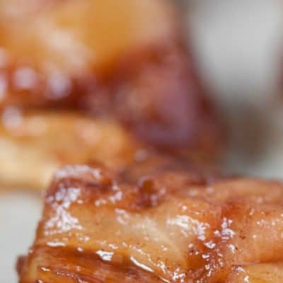 UPSIDE DOWN PEAR TARTS are an impressive looking fall dessert that are incredibly easy to make with only a few ingredients!